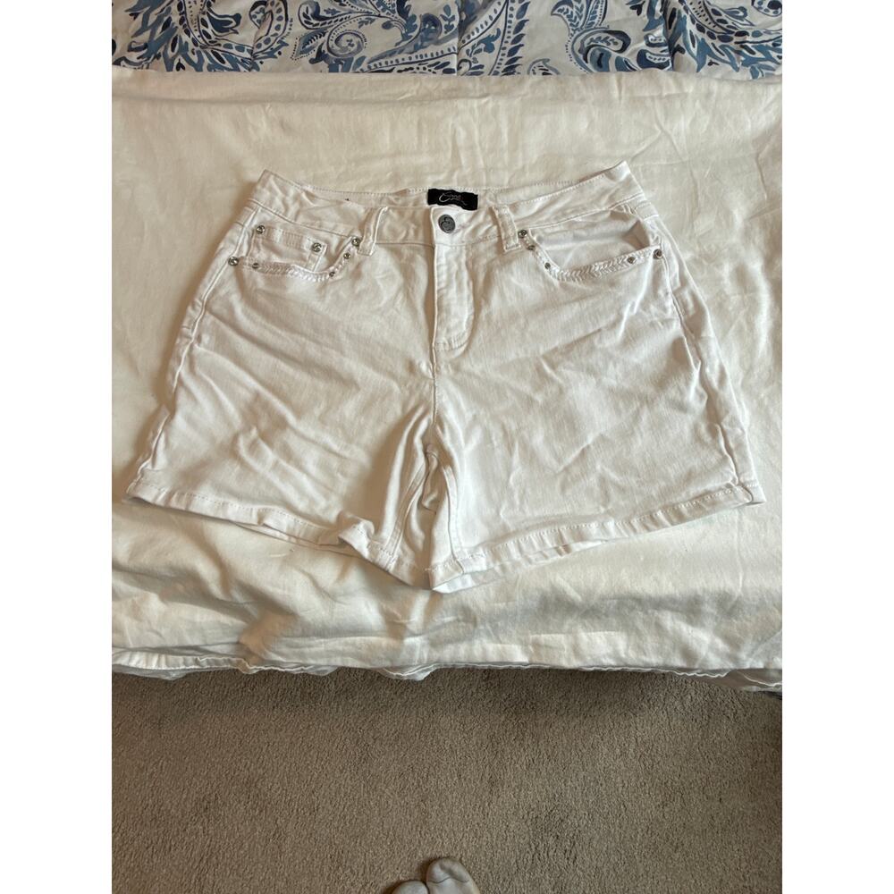 Earl White Denim Shorts